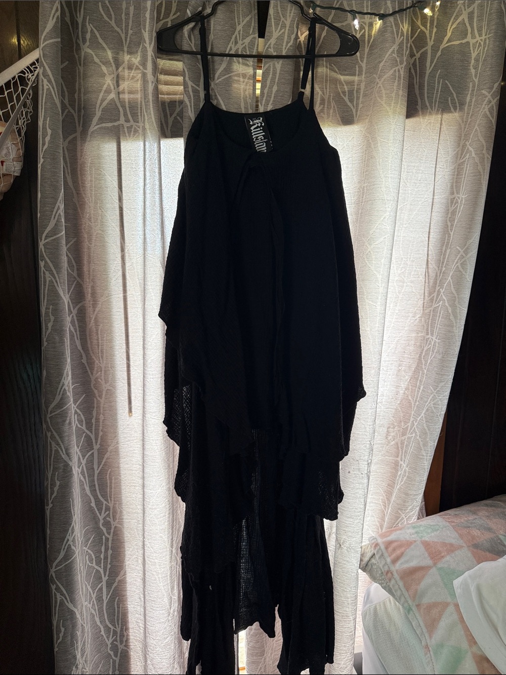 black baggy dress